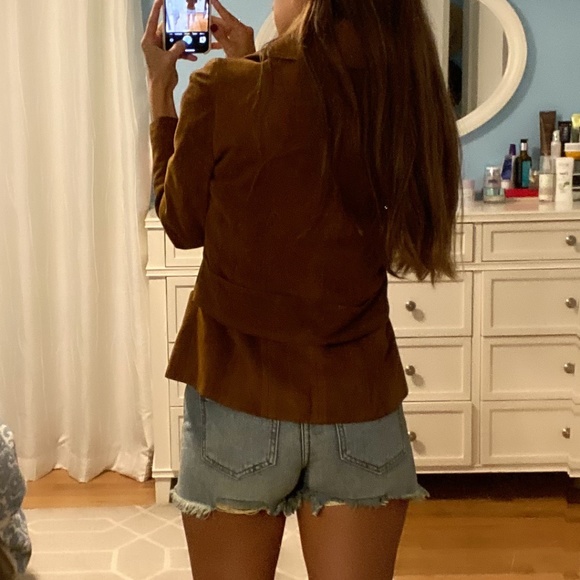 Vintage brown suede coat - Picture 2 of 6